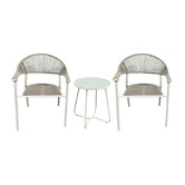 Warwilla Living 2 Seater Harvey Outdoor Coffee Table &amp; Chair Set