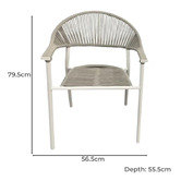Warwilla Living 2 Seater Harvey Outdoor Coffee Table &amp; Chair Set
