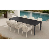 Warwilla Living Broulee Extendable Outdoor Dining Table