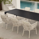Warwilla Living Broulee Extendable Outdoor Dining Table