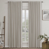 Drapes &amp; Co Calgary Blockout Multi Header Single Panel Curtain