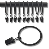 Drapes &amp; Co Innov Drape Steel Curtain Rings with Clip