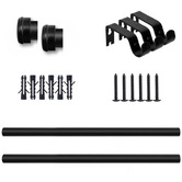 Drapes &amp; Co Innov Drape 160cm Steel Extendable Classic Curtain Rod Set