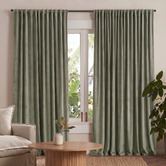 Drapes &amp; Co Eton Room Darkening Multi Header Single Panel Curtain