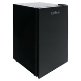 Linarie Appliances Linarie Huez 91Ltr Black Glass Mini Fridge with Built-in Freezer Compartment