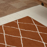 Double Brown Joy Machine Washable Rug