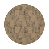 Double Quilt Machine Washable Indoor/Outdoor Round Rug