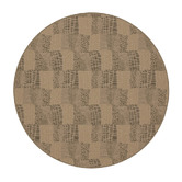 Double Quilt Machine Washable Indoor/Outdoor Round Rug