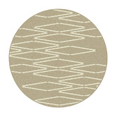 Double Resonant Machine Washable Round Rug