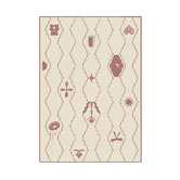 Double Bone Theatre Machine Washable Rug