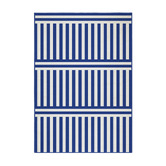 Double Royal Blue Plinth Machine Washable Rug