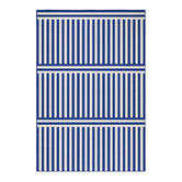 Double Royal Blue Plinth Machine Washable Rug
