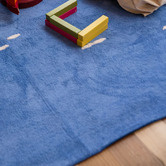 Double Periwinkle Confetti Machine Washable Rug