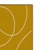 Double Mustard Extroverted Machine Washable Rug