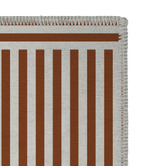 Double Brown Plinth Machine Washable Rug
