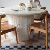 Double Pale Pink Checkered Machine Washable Rug
