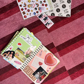 Double Dark Pink Carrel Machine Washable Rug