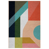 Double Watermelon View Machine Washable Rug