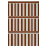 Double Brown Plinth Machine Washable Rug