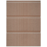 Double Brown Plinth Machine Washable Rug