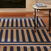 Double Royal Blue Plinth Machine Washable Rug