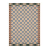 Double Checkered Machine Washable Rug