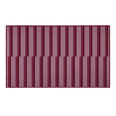 Double Dark Pink Carrel Machine Washable Rug