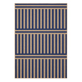 Double Royal Blue Plinth Machine Washable Rug