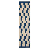 Double Navy Board Game Machine Washable Runner