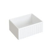 Adana Fireclay Blake 610mm Single Fireclay Farmhouse Sink