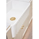 Adana Fireclay Blake 90mm Long Bolt Sink Basket Waste