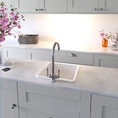 Adana Fireclay Blake Brass Double Lever Sink Mixer