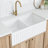 Adana Fireclay Blake 838mm 1 &amp; 3/4 Fireclay Farmhouse Sink