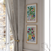 Darling Art 2 Piece Chinoiserie Framed Paper Print Wall Art Set