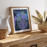 Darling Art Weaving Circles Framed Paper Print Wall Art