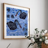 Darling Art Maali on The Derbal Yerrrigan Framed Paper Print Wall Art