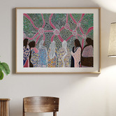 Darling Art Journey of the Seven Sisters Framed Paper Print Wall Art