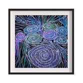 Darling Art Weaving Circles Framed Paper Print Wall Art