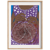 Darling Art In Weaving Hands Framed Paper Print Wall Art