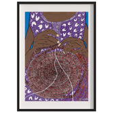 Darling Art In Weaving Hands Framed Paper Print Wall Art