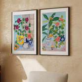 Darling Art 2 Piece Chinoiserie Framed Paper Print Wall Art Set