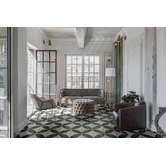 Aurora Tiles Isabella Matt Grey &amp; Green Square Porcelain Tile
