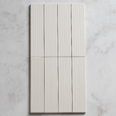 Aurora Tiles Hiroshi Stripe Matt Pearl Subway Ceramic Tile