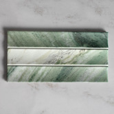 Aurora Tiles Teemo Matt Jade Flute Marble Look Porcelain Tile