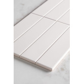 Aurora Tiles Hiroshi Matt White Subway Ceramic Tile