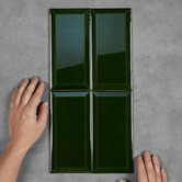 Aurora Tiles Fulham Gloss Heritage Green Subway Ceramic Tile