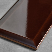 Aurora Tiles Fulham Gloss Heritage Brown Subway Ceramic Tile