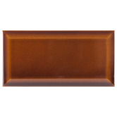 Aurora Tiles Fulham Gloss Heritage Brown Subway Ceramic Tile