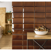 Aurora Tiles Fulham Gloss Heritage Brown Subway Ceramic Tile