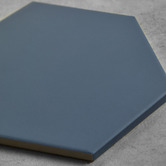 Aurora Tiles Myra Matt Blue Hexagon Porcelain Tile